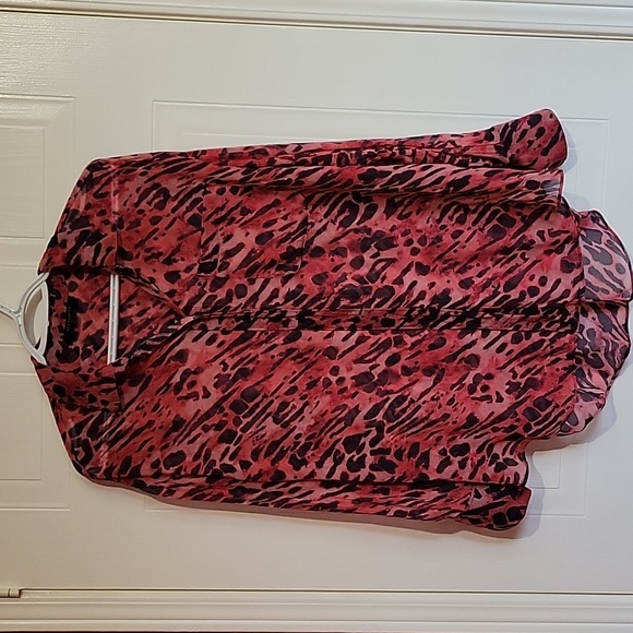 ALLSAINTS Bernie Ambient Animal Print Button Down Blouse US S - Picture 4 of 12